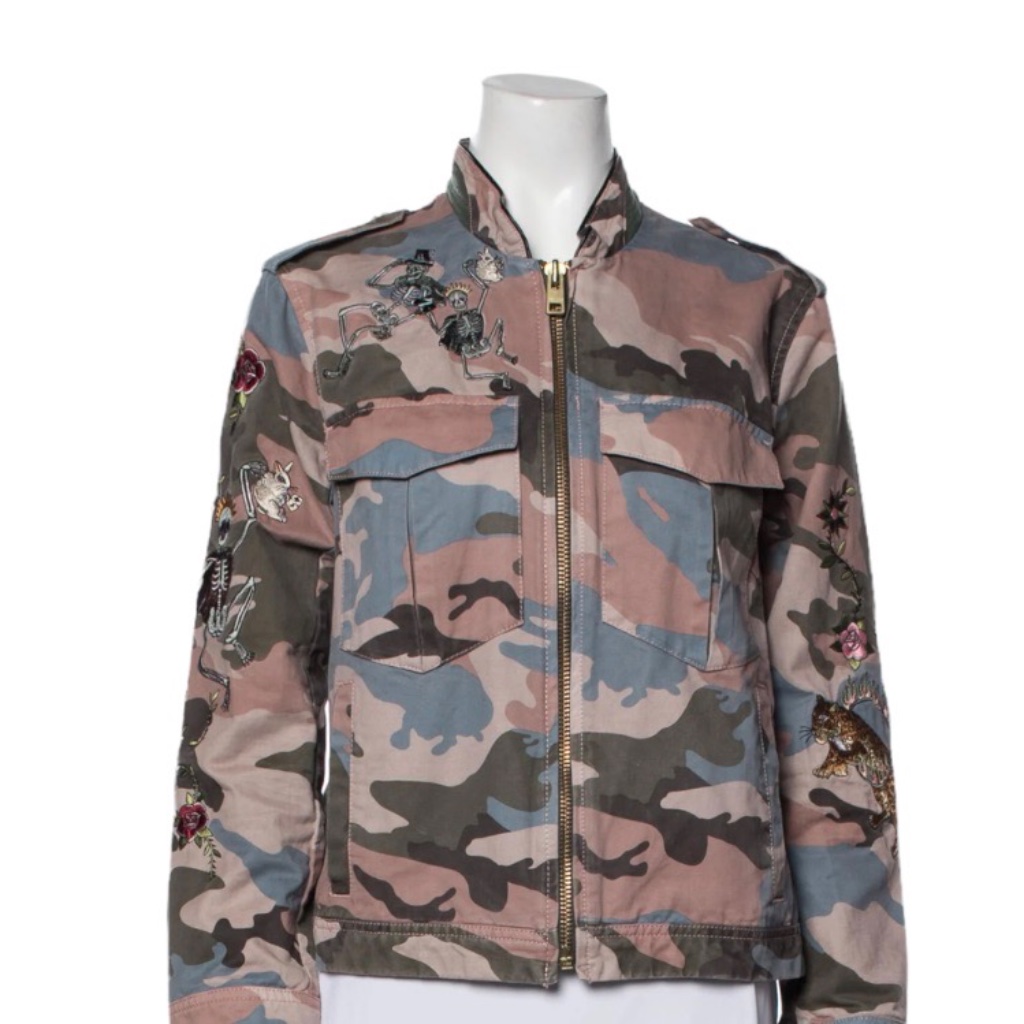 Zadig & Voltaire Camo Embroidered Jacket